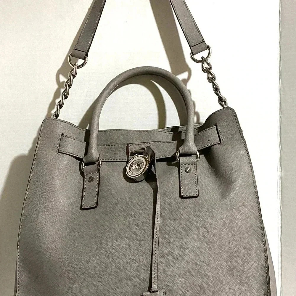 Michael kors grey saffiano leather tote bag - Picture 10 of 14
